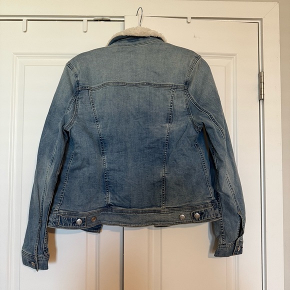 AEO Denim Jacket with Faux Fur Lined Body - Picture 5 of 5